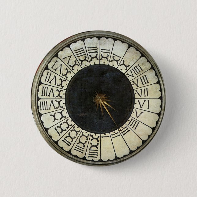Clock in the Duomo by Paolo Uccello Pinback Button (Front)