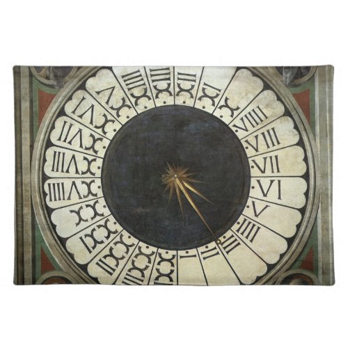 Clock in the Duomo by Paolo Uccello Placemat