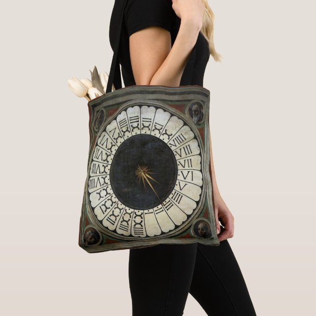Clock in the Duomo by Paolo Uccello Tote Bag (Close Up)