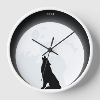 clock inner moon wolf