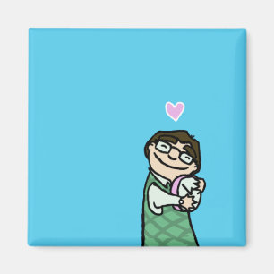 Clock Love magnet