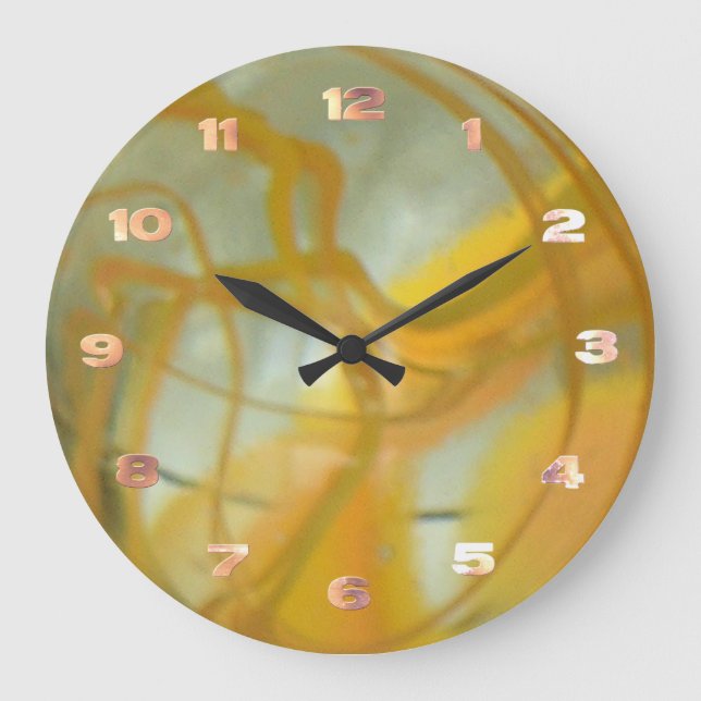 Clock - Marbleized Glass (Front)