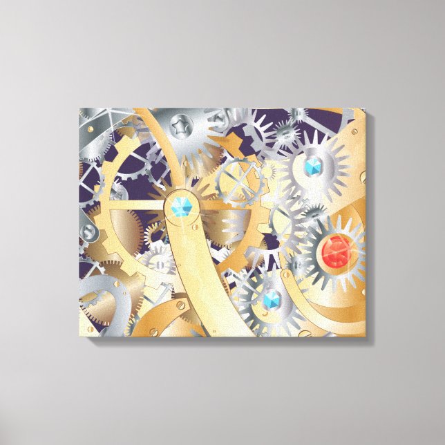 clock mechanism canvas print (Front)