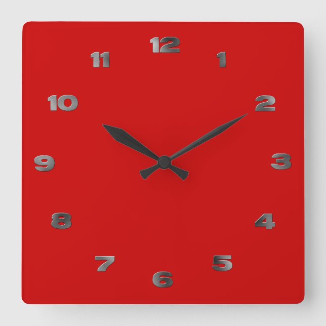 Clock - Metal Arabic Numbers (Front)