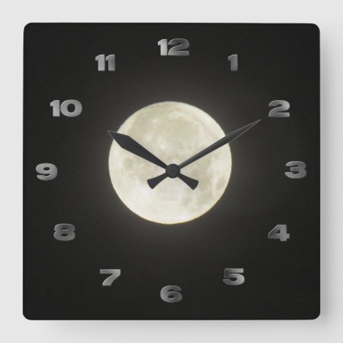 Clock _ Moon with Arabic Numbers
