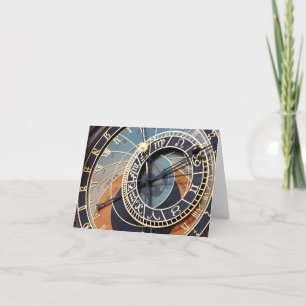 clock note card