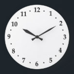 Clock Number Face Template Use Your Design<br><div class="desc">Design your own customized clock face with this numbers template.</div>