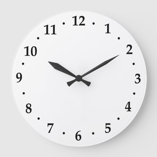 Clock Number Face Template Use Your Design (Front)