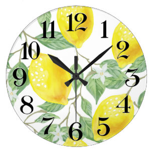 5537 Large 10.5 Wall Clock 10.5 FRUITS In The WATER Clock Home D\u00e9cor Clock Living Room Clock