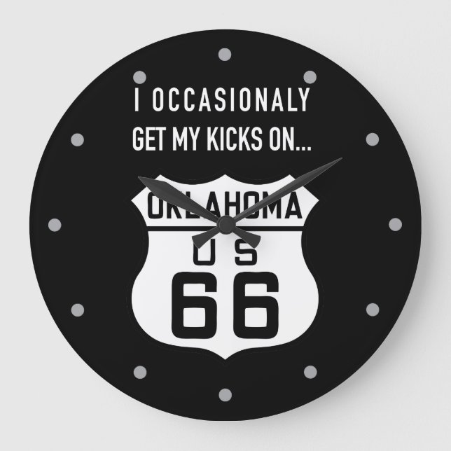 Clock, Oklahoma Route 66 Large Clock (Front)