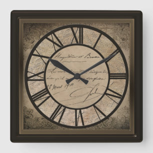 CLOCK - OLD WORLD VINTAGE DESIGN -