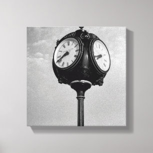 Clock on Route 66  Canvas Print