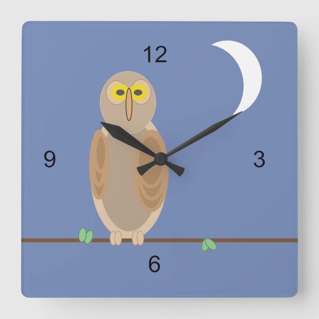 Clock - Owl and Moon (Front)