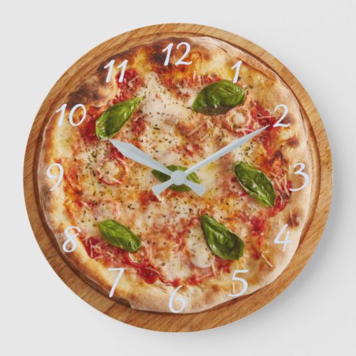 clock pizza round large clock