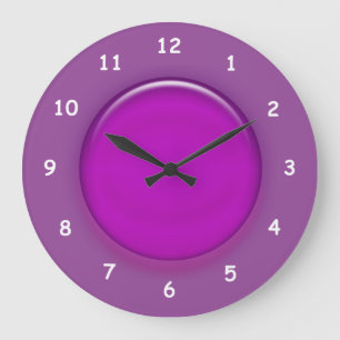 Clock - Purple 3d Disk