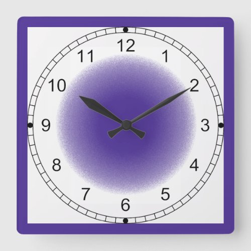 Clock _ Purple Vignette with Frame