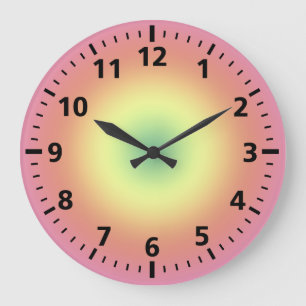 Clock - Rainbow circles and Minute dashes
