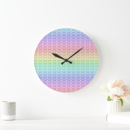 Clock _ Rainbow Stitching