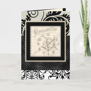 Clock Reunion Invitations