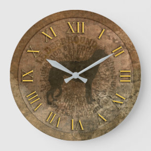 Clock scottish deerhound