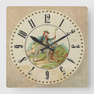 Clock scottish deerhound Chicorey
