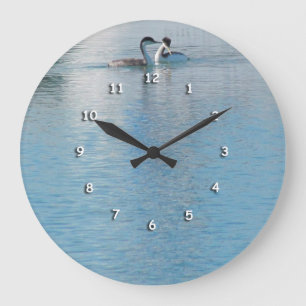 Clock - Shore Birds in Harbor
