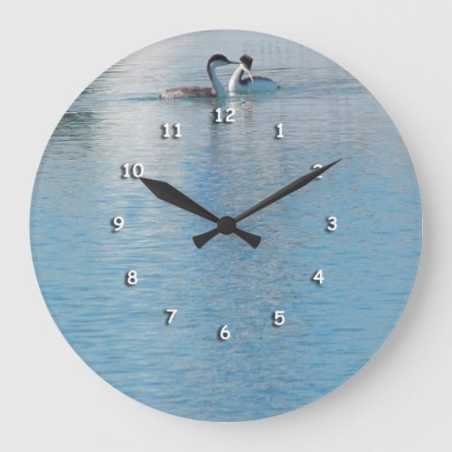 Clock _ Shore Birds in Harbor