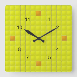 Clock - Square Tiles