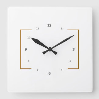 Clock - Square with Your Art as Background