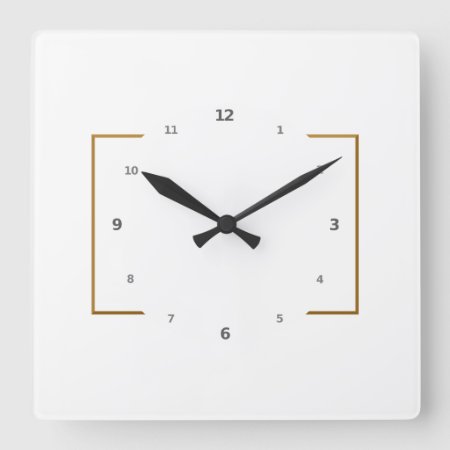 Clock - Square With Your Art As Background