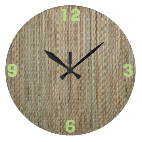 Clock: Straw Mat Clocks