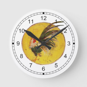 Clock - Sun and Rooster