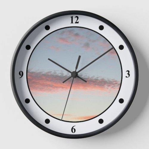 Clock _ Sunset Clouds