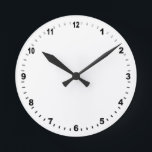 Clock Template - Create Your Own / elegant, custom<br><div class="desc">Wall Clock simple template with numerals. Personalize easily in "Edit Design" with adding your own colours,  photos,  text. Create your own cool gifts for your family & friends,  business for every occasion.</div>