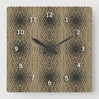 Clock - Tiled Sunflower seeds