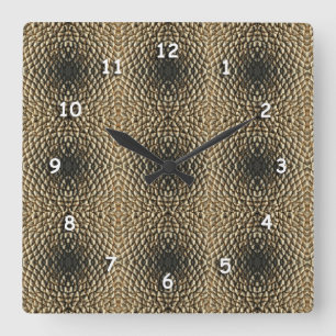 Clock - Tiled Sunflower seeds