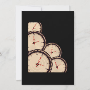 Clock Time Traveling Watch Science Fiction Gift Invitation