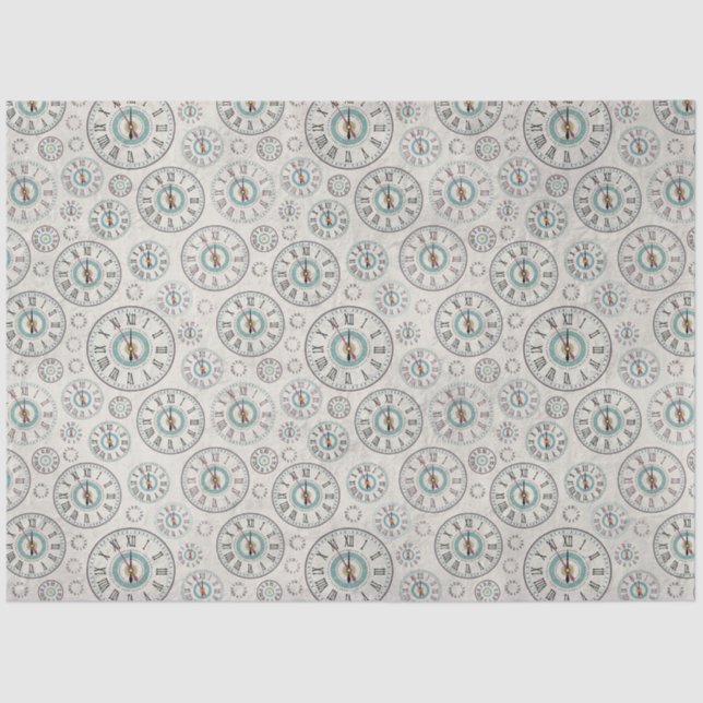 Clock Tissue Tissue Paper (Front)