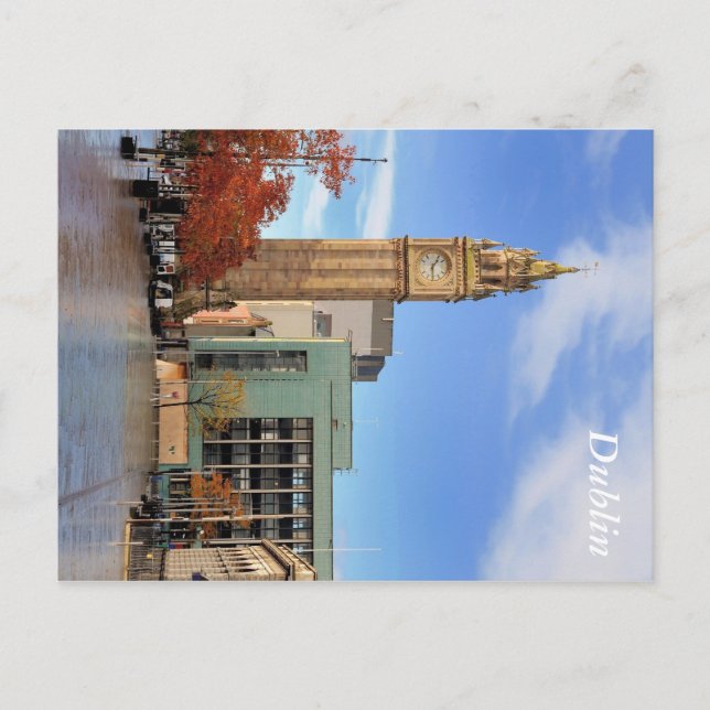 Clock tower in Belfast Postcard (Front)