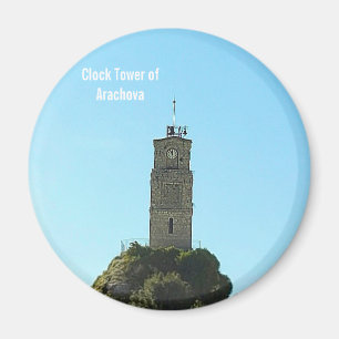 Clock Tower of Arachova Greece Magnet