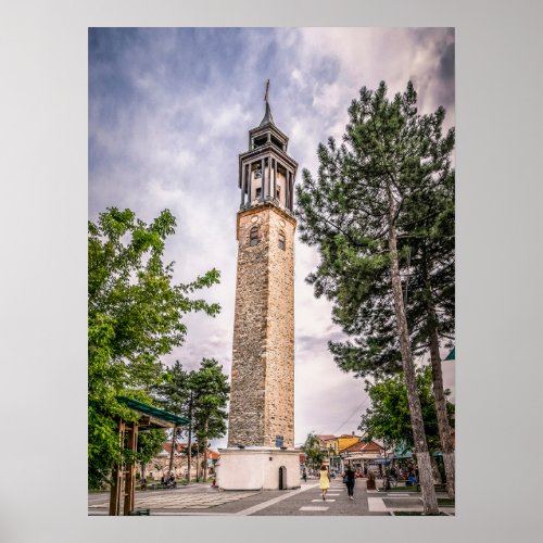 Clock Tower Prilep _ Macedonia  Poster
