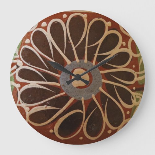 clock vintage mexican pottery design southwest