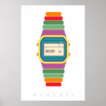 Clock Watch | Retro Pop Art Poster 70s 80s | Quote