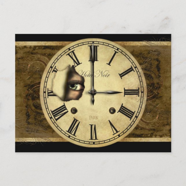 Clock Watching Postcard (Front)