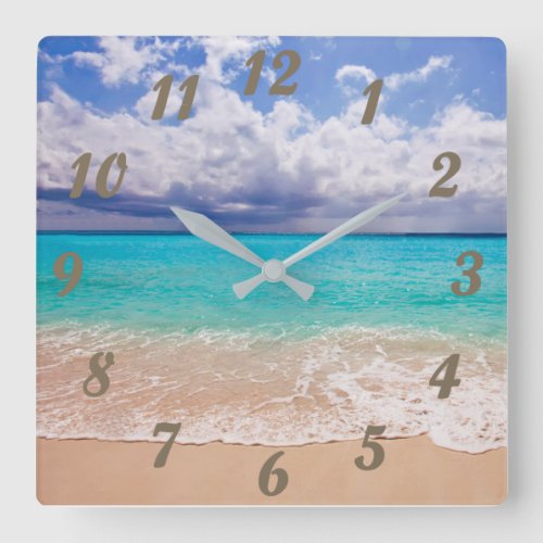Clock with Beach Scene _ Very Relaxing