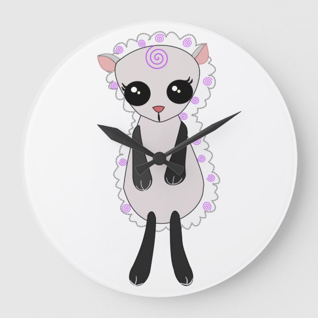 Clock with Cute Lamb (Front)