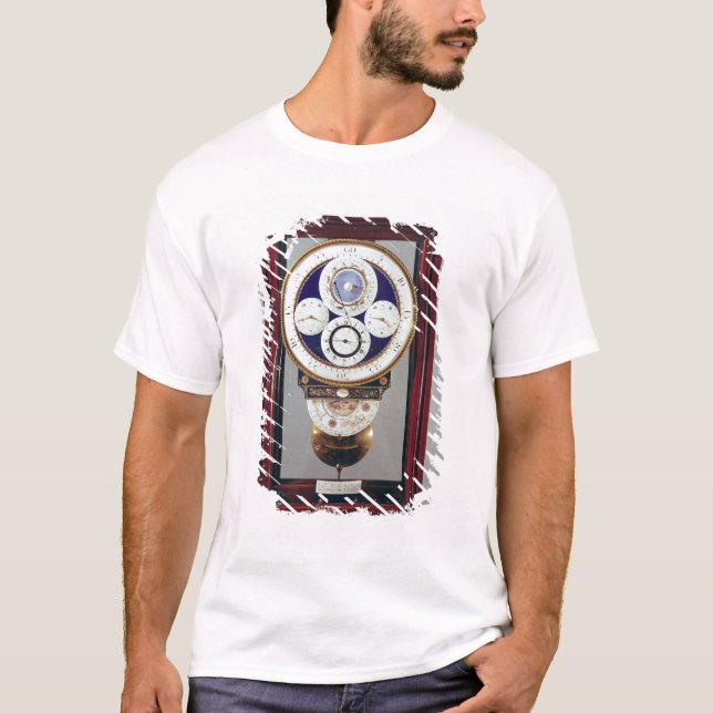 Clock with four dials and the signs of the T-Shirt (Front)