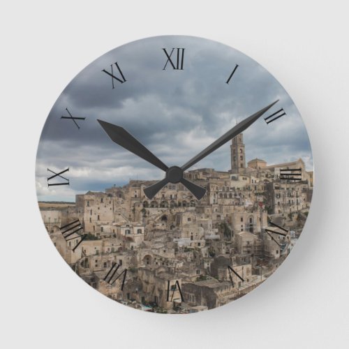 Clock with photo of Matera