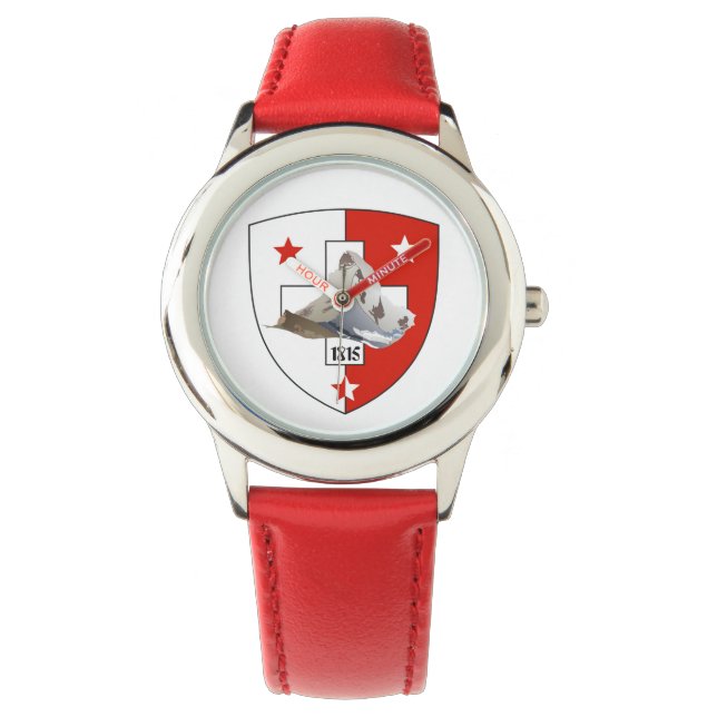 clock with Swiss design Valais / Valais Watch (Front)