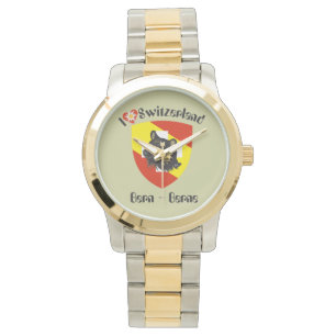 clock with Swiss draft Bern, Switzerland Watch